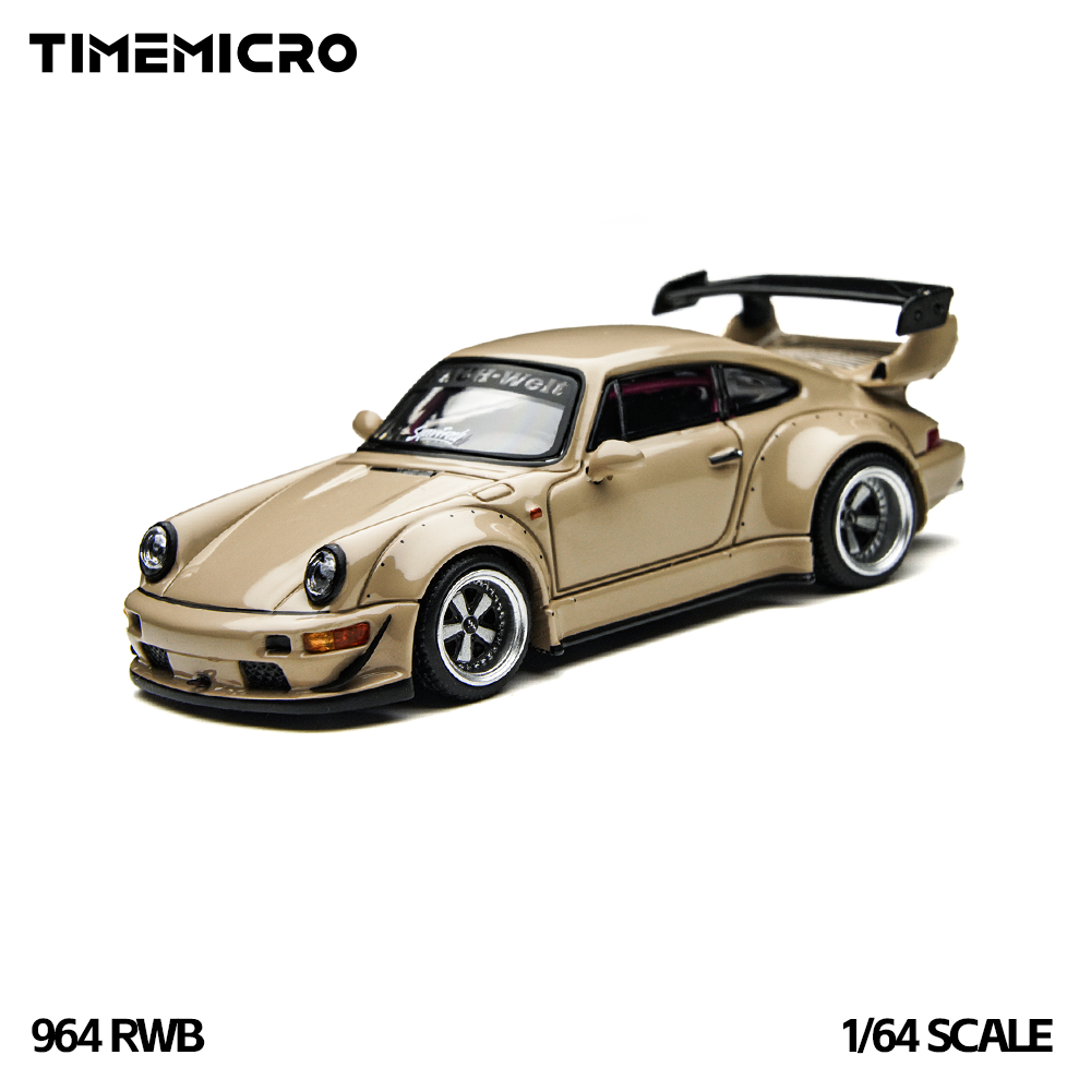 Car Accessories To Buy - TimeMicro1:64 RWB 964 Beige Gift Box