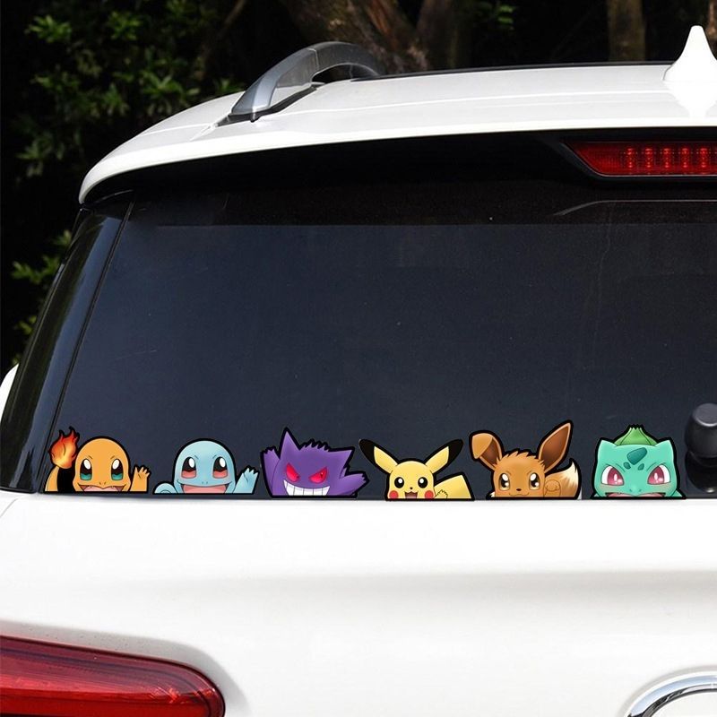 Pokémon car window sticker, Po - Car Accessories Rear 评论和价格